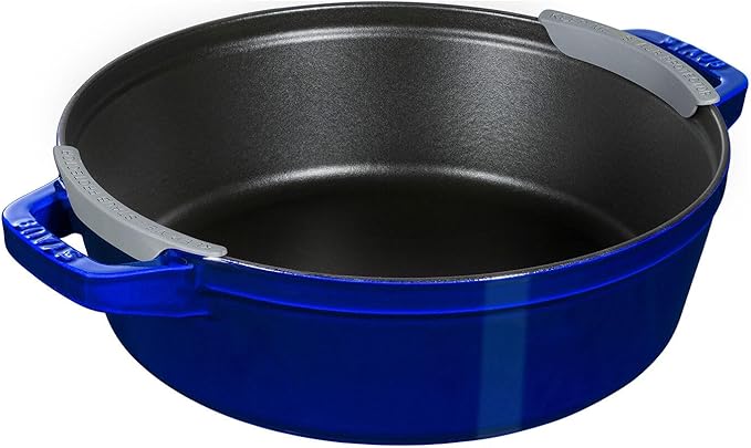 Staub Cast Iron 4-pc Stackable Set - Dark Blue