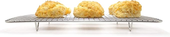 KITCHENATICS Small Quarter Sheet Cooling Rack for Cooking & Baking, Oven Safe Stainless Steel Rack, Baking Rack for Oven Cooking, Heavy Duty Cookie Cooling Rack fits Quarter Sheet Pan, 8.5" x12" IN