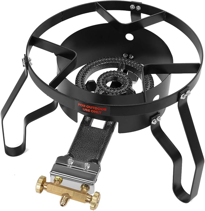 Barton 52Qt Turkey Deep Fryer w/High Pressure Burner All Purpose Aluminum 80,000 BTU Outdoor Boiler Roaster Clam Bake Crawfish Pot Boiling Lid Seafood Cajun Gas Stove Burner Stand Injector