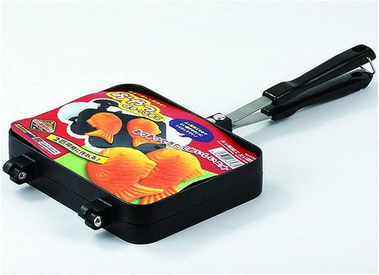 JapanBargain, Taiyaki Maker Japanese Fish-shaped Hot Cake Maker Mold Waffle Pan Cake Pan Bread Waffle Pancake Maker