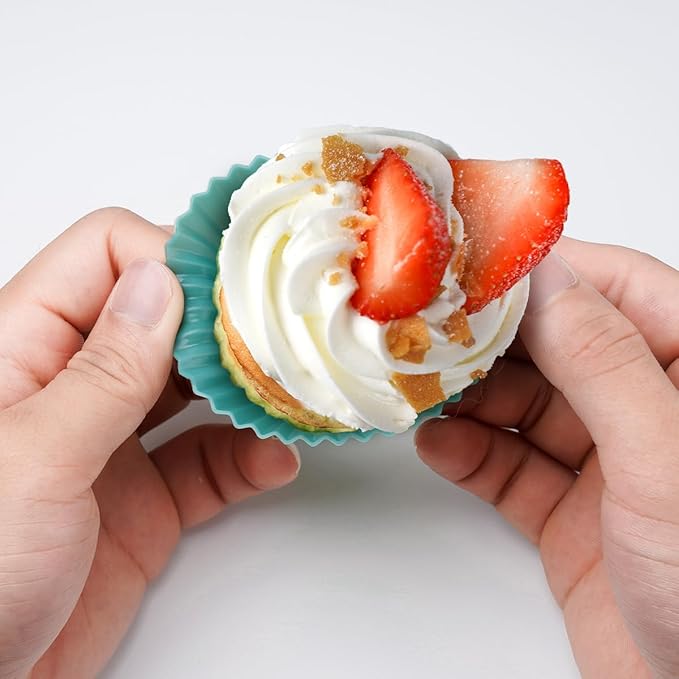 Silicone Baking Cupcake Cups Muffin Liners Nostick Cake Molds Bento Lunch Box Dividers