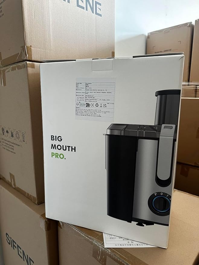 SiFENE Juicer Machine, 800W Centrifugal Juicer with 3.2" Big Mouth for Whole Fruits and Veggies, Juice Extractor Maker with 3 Speeds Settings, Easy to Clean