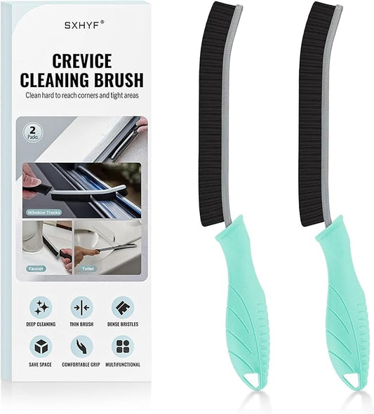 SXhyf Crevice Cleaning Brush - Grout Scrub Brush, House Cleaning Supplies, Gap Cleaning Tools, Home Essentials, Gifts for Women Men, Hard Bristle Crevice Cleaner Brush for Household Use, Bathroom