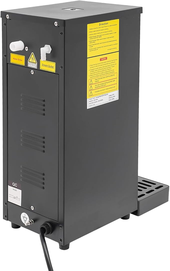 Step-Heating Commercial Hot Water Dispenser, 10L/2.64Gal Hot Water Boiler Dispenser Electric Water Pot Boiler Commercial Boiling Water Machine for Tea Coffee Shop Dessert Shop Hotel - 25L/H 2500W