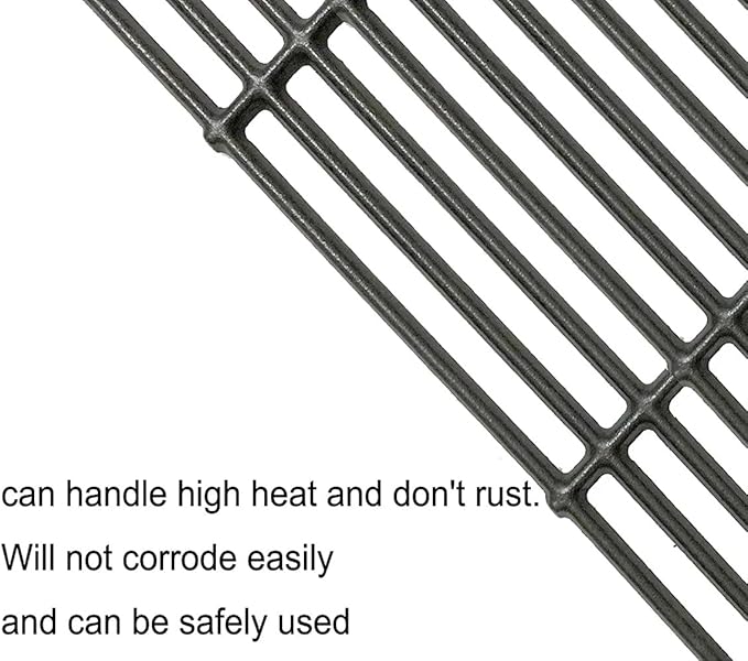 C752B(2-Pack) 15 Inch Cast Iron Cooking Grid Grates Replacement for Weber 7522 7521 Genesis Silver A Spirit 210 Spirit e210 Spirit 500 Parts