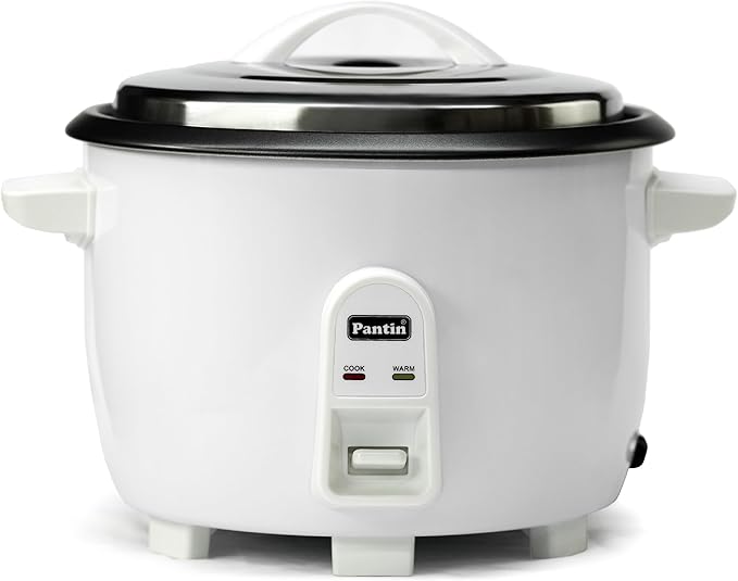 Pantin Commercial Electric Rice Cooker – 20 Cups Raw / 40 Cups Cooked Capacity w/Measuring Cup & Scoop – High-Efficiency Large Rice Cooker Commercial Rice Cooker for Restaurants, Hotels and Catering