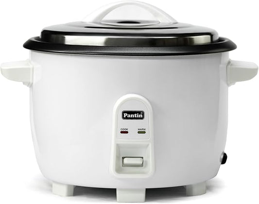 Pantin Commercial Electric Rice Cooker – 20 Cups Raw / 40 Cups Cooked Capacity w/Measuring Cup & Scoop – High-Efficiency Large Rice Cooker Commercial Rice Cooker for Restaurants, Hotels and Catering