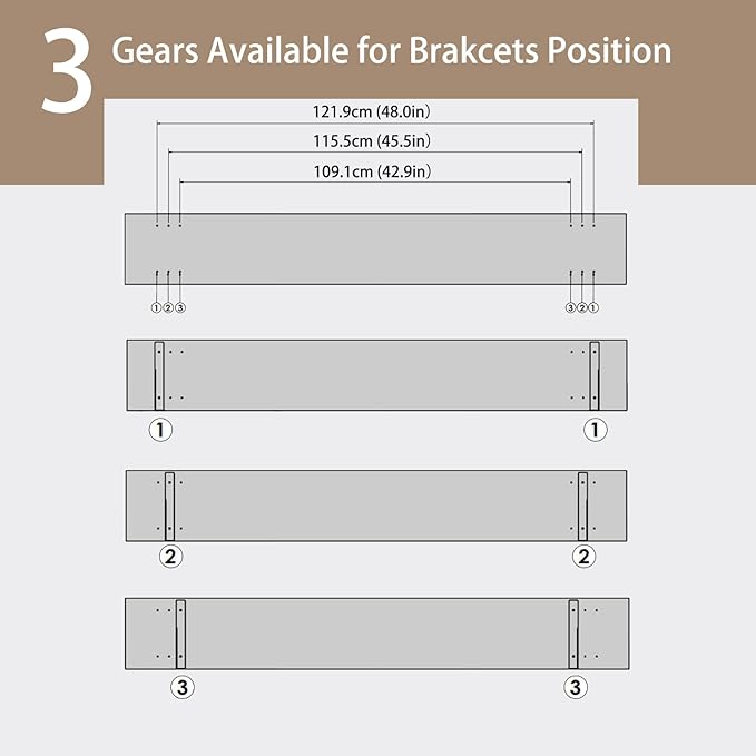 DINZI LVJ Long Wall Shelves, 55.1Inch Wall Mounted Shelves Set of 2, Extra Large Floating Storage Ledges with Sturdy Metal Brackets for Living Room, Bathroom, Bedroom, Kitchen, Espresso