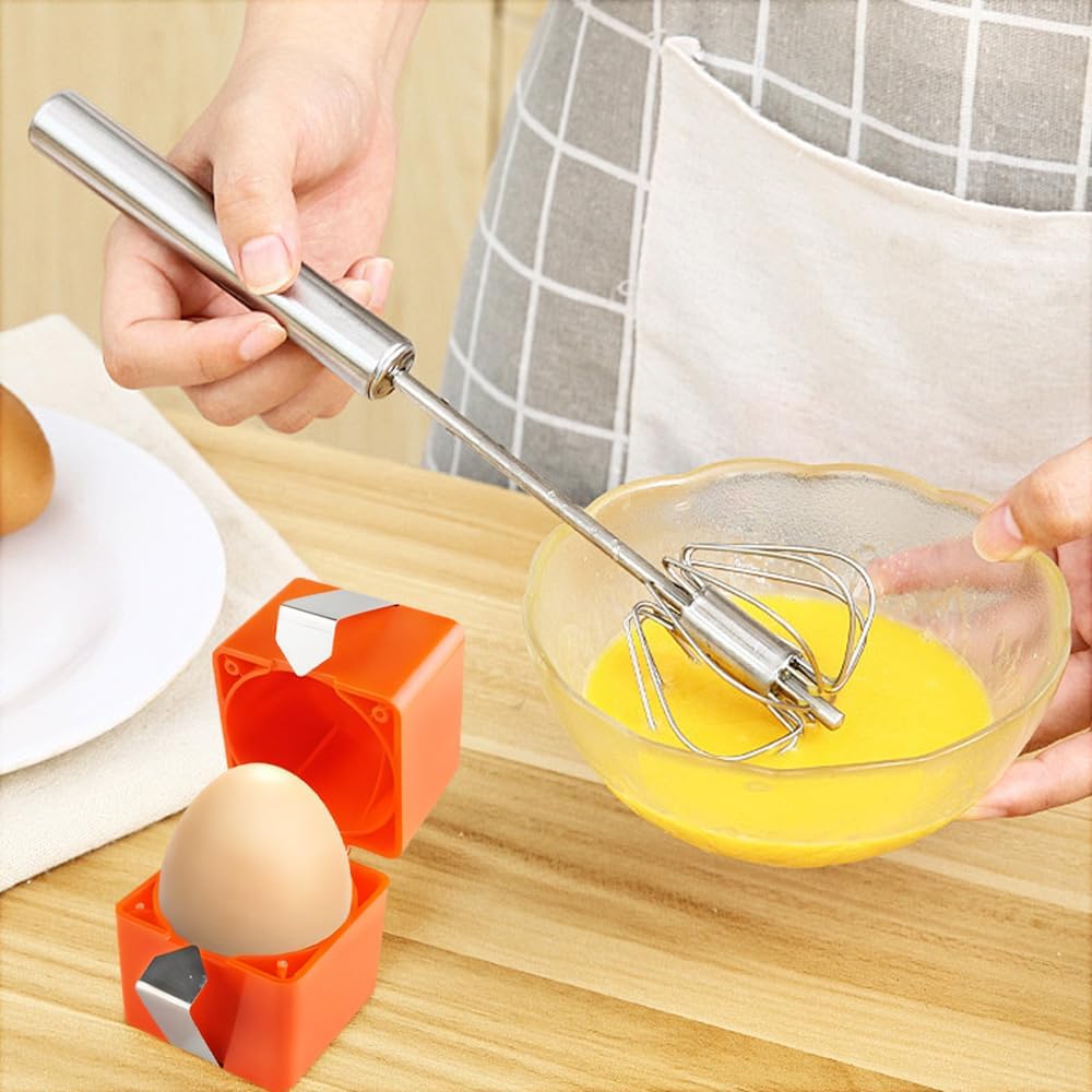 Stainless Egg Shell Opener, 2025 Upgraded Egg Shell Cutter Egg Shell Separator for Raw Eggs Gadgets, Quickly Cutting Off Cooked Eggs, Home Use Multifunctional Egg Cutter for Hard Boiled Eggs (3)