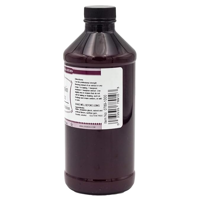 Lorann Oils Pumpkin Spice Bakery Emulsion: Genuine Pumpkin Spice Blend, Perfect for Boosting Fall Flavors in Cakes, Cookies & Desserts, Gluten-Free, Keto-Friendly, Pumpkin Spice Flavoring Essential