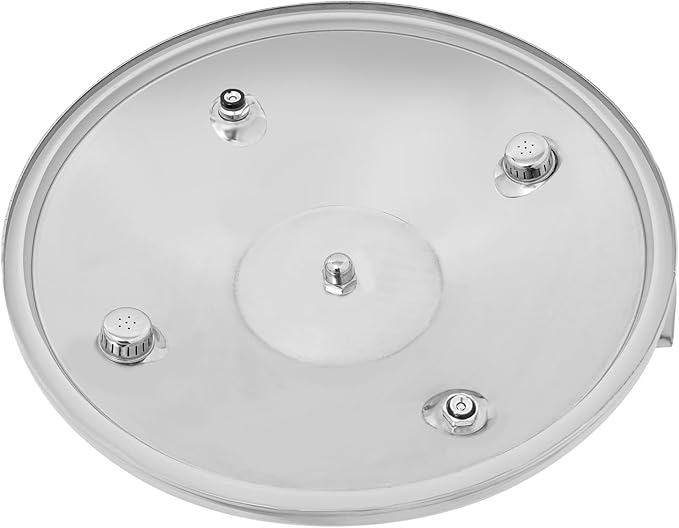 27.5 Quart Pressure Cooker Stainless Steel Pressure Canner, Large Capacity, Commercial Pressure Cooker Clamp On Type, Double Valves for Family or Commercial Use