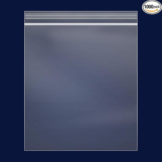 iMailer - 1000 Count - 11" x 14" Large Zip Bags - 2 Mil Reclosable Zip Plastic Poly Bags with Lock Seal Zipper for Prints, Photos, Documents, Clothing, T-Shirt