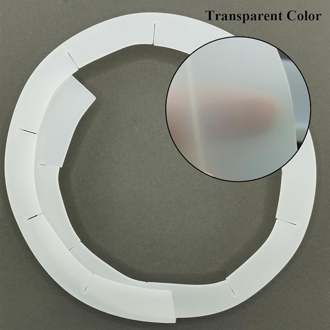 Adjustable Pie Crust Shields, Silicone Baking Protectors, Cover Ring Tools Fits 8-11.4 Inch Pies, Baking Pie Pizza Crust Shield Protector Cover for Edges ﻿ (Red+Blue+Transparent+Grey)