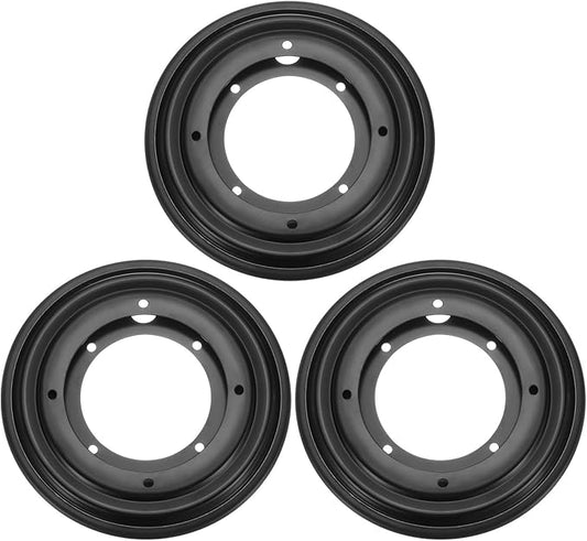 uxcell 3Pcs 5.5 Inch Rotating Bearing Plate, Swivel Plate Stand Lazy Susan Hardware Round Turntable Base Tray for Table Serving Tray Revolving Shelve, Black