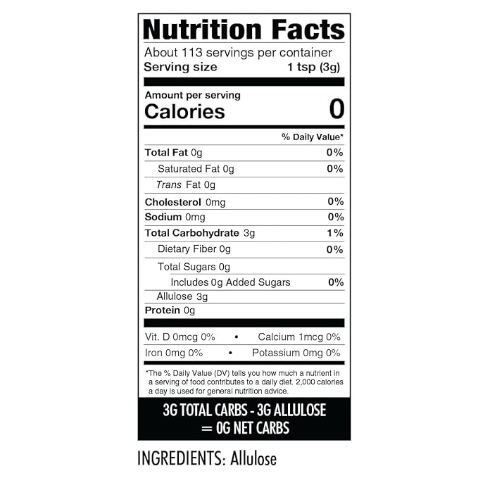 Wholesome Yum Powdered Allulose Sweetener - Natural Keto Powdered Sugar Substitute - Non GMO, Zero Carb, 0 Calorie, Sugar Free, No Aftertaste - Confectioners Sugar Replacement (12 oz, 2 Pack)