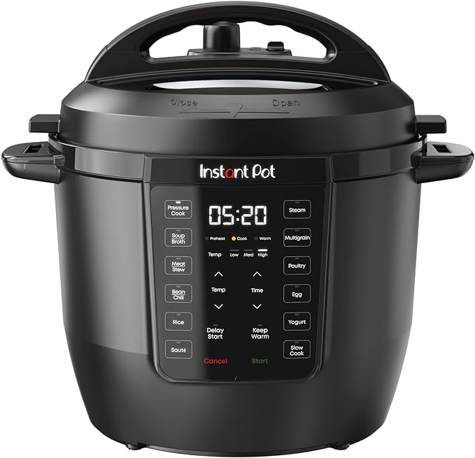 Instant Pot RIO, 7-in-1 Electric Multi-Cooker, PressureCooker, SlowCooker, RiceCooker, Steamer, Sauté, Yogurt Maker, & Warmer, Includes App With Over 800 Recipes, 6 Quart