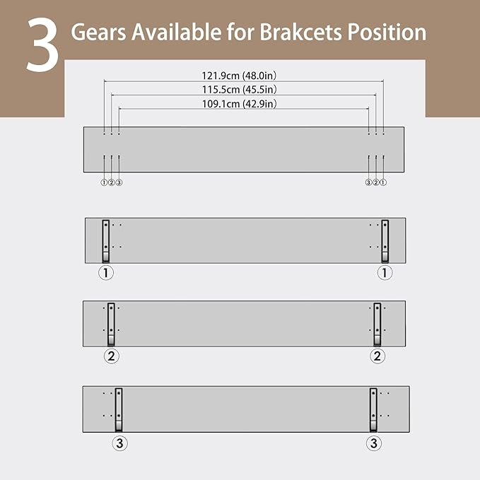 DINZI LVJ Long Wall Shelves, 55.1Inch Floating Shelves Wall Mounted, Extra Large Floating Storage Ledges with Sturdy Metal Brackets, Set of 2, for Living Room, Bathroom, Entryway, Kitchen, Espresso