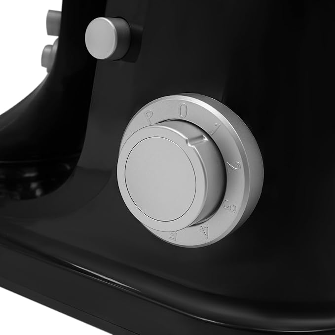 Stand Mixer, 3-in-1 Food Processor Multifunctional Electric Kitchen Mixer with 6 Accessories for Most Home Cooks, 6.34 Qt (Black)