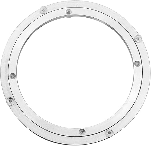 Aluminium Alloy Turntable Bearing, Heavy Duty Swivel Turntable Lazy Susan Rotating Bearing Turntable Round Dining Table Smooth Swivel Plate Hardware, 20"