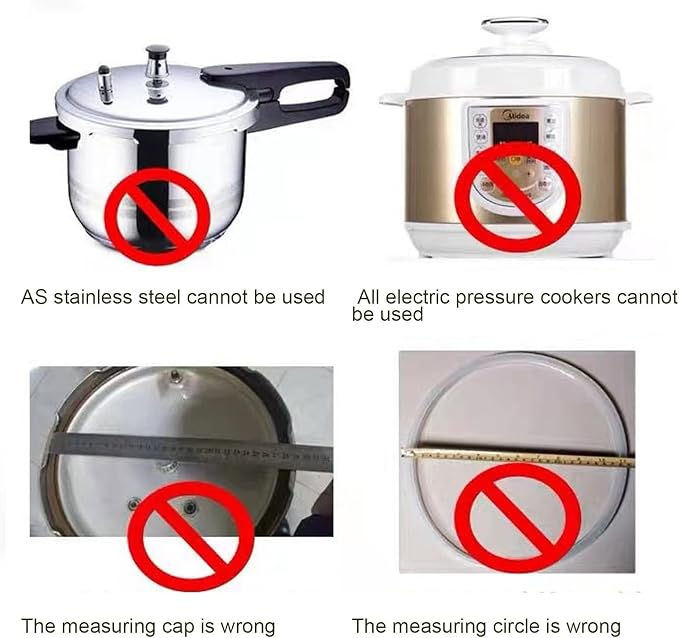 Pressure Cooker Sealing Rings Replacement Accessory, , Suitable for Aluminum Alloy Pressure Cooker, Compatible with Different (20cm)