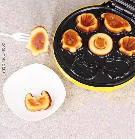 Waffle Maker for Kids 7 Different Shaped Pancakes Animal Waffle Maker Electric Nonstick Waffler Iron, Pan Cake Cooker