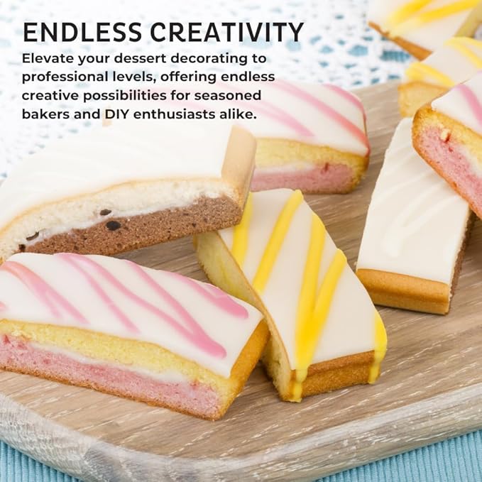 Strawberry-Flavored Cake Drizzle by Chefmaster, Edible Cake Drip Frosting for Decorating, Drip for Cakes, Cupcakes, Cookies, Donuts, 6.6 lbs