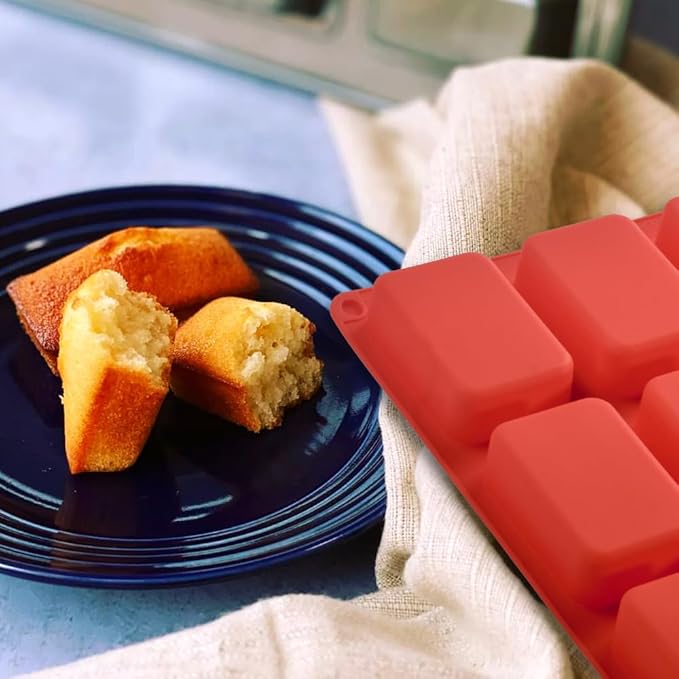 Silicone Loaf Pan, Non-Stick Mini Bread Pan, 12 Cavity Silicone Bread Baking Mold, for Loaf Cake, Bread, Meatloaf, Pack of 3