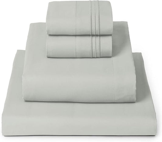 Mellanni King Sheets Set - 4 PC Iconic Collection Bedding - Hotel Luxury, Extra Soft, Cooling Bed Sheets - Wrinkle, Fade, Stain Resistant (King, Spa Mint)