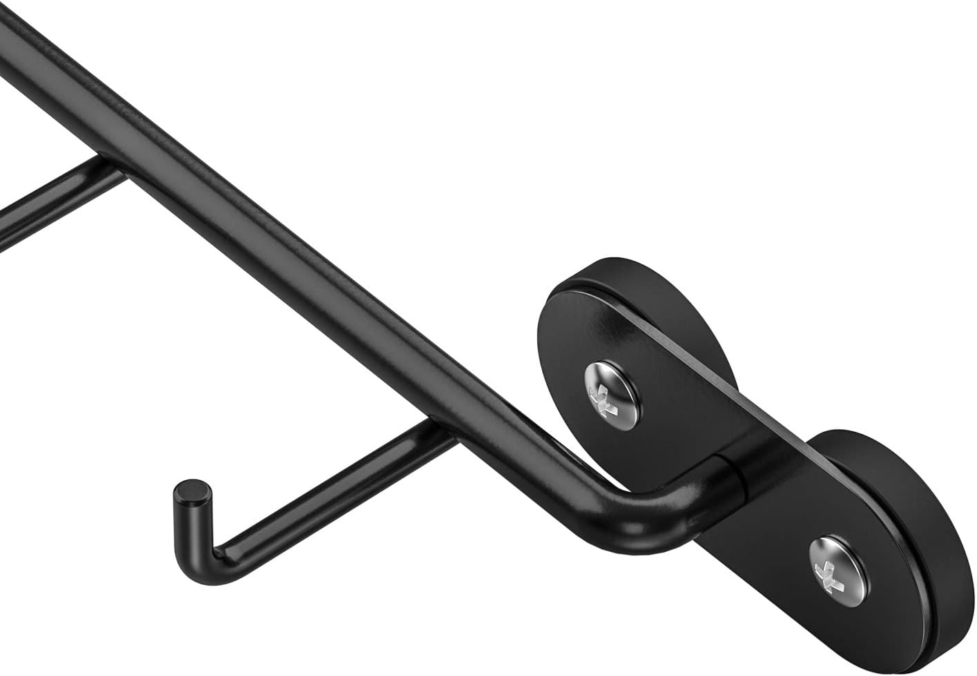 Skyflame Magnetic BBQ Tool Rack - Universal Metal Fridge Organizer Grill Cutlery Holder Towel Hanger - 4 Hooks Storage for Hanging Kitchen Utensils Smoker Tools & Other Accessories, 12" Long