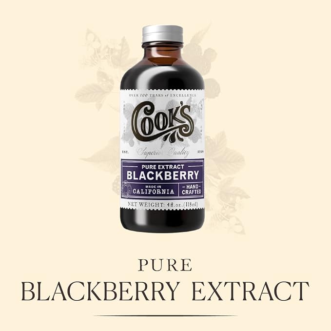 Cook's, Pure Blackberry Extract for Jams, Jellies, Jellies, Candies, and Syrup, 128 Ounces ( 1 Gallon)