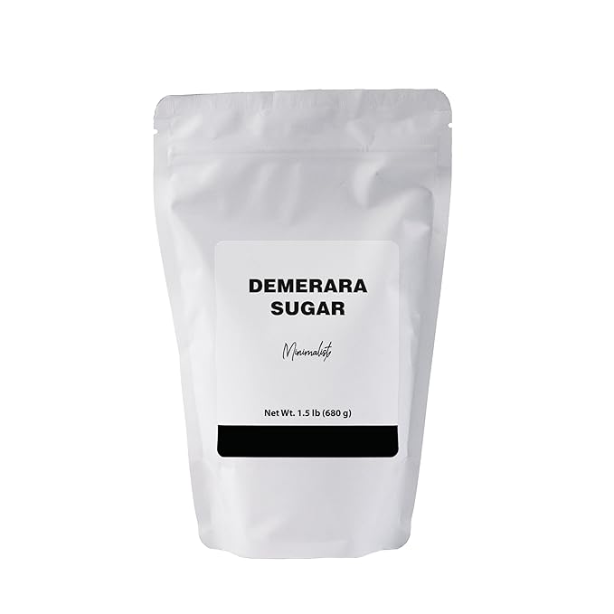 Minimalist Demerara Sugar, Perfect for Baking and Sweetening Beverages (1.5 Pound)