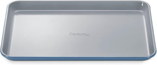 Caraway Non-Stick Ceramic Baking Sheet - Naturally Slick Ceramic Coating - Non-Toxic, PTFE & PFOA Free - Perfect for Baking, Roasting, and More - Medium (15" x 10") - Slate