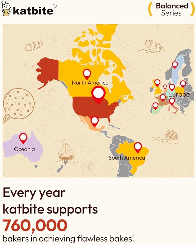 Katbite 130 Pcs Parchment Paper Sheets, 9x13 Inches Unbleached Baking Paper Non-Stick for Gently Baking, Pre-cut Parchment Paper Suitable for Baking, Cooking,Air Fryer [Balanced Series]