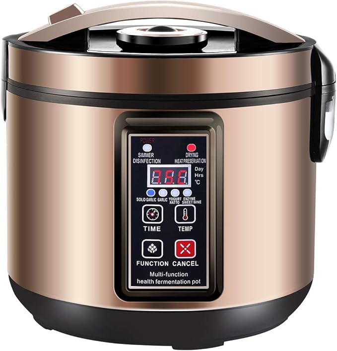 6L Black Garlic Fermenter,Yogurt Maker with Adjustable Temperature & Time Control,Kimchi machine,Sweet Rice Wine Maker Full Automatic,Natto Maker,FCC UL Listed