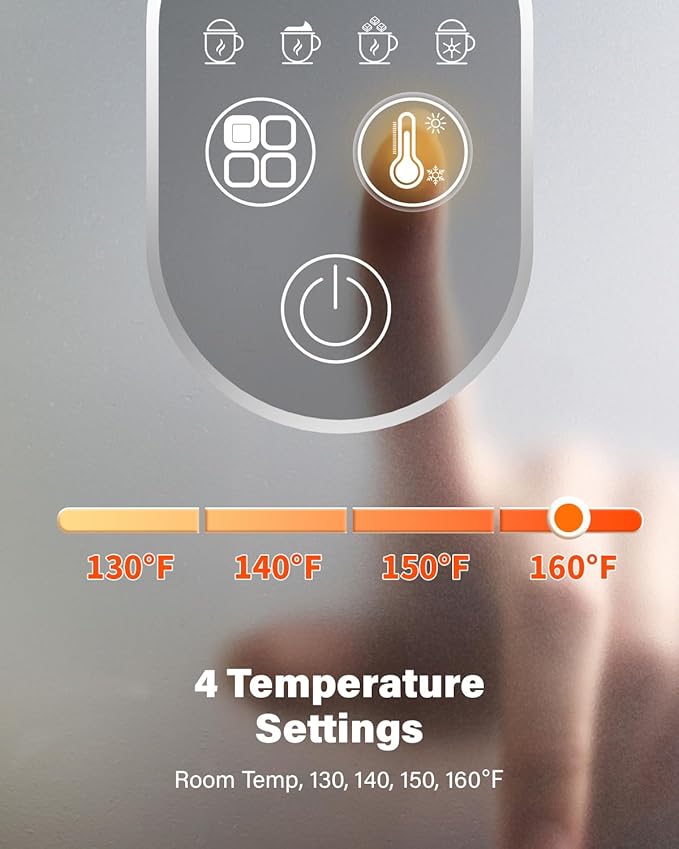 4-in-1 Electric Milk Frother and Steamer, Milk Steamer with Auto Temperature Control, Warm & Cold Foam Maker, Fast Frother for Coffee, Latte, Hot Chocolate, Cappuccino, Macchiato, Black