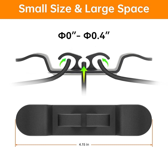 Cord Organizer for Kitchen Appliances, Appliance Cord Organizer, Cord Holder, Cord Keeper, Cord Wrapper for Appliances Stick on Mixers, Coffee Maker, Pressure Cooker (8 Packs)