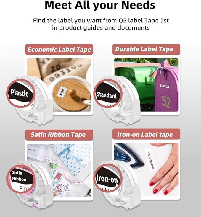 Phomemo P12 PRO Label Maker Machine with Tape, Mini Bluetooth Portable Thermal Labelmaker for School, Office, Organizing, Kitchen, Wireless Small Label Makers with Multiple Templates, White