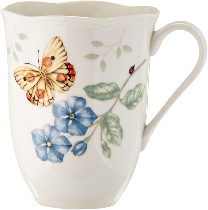 Lenox 6342794 Lenox Butterfly Meadow 18-Piece Dinnerware Set White