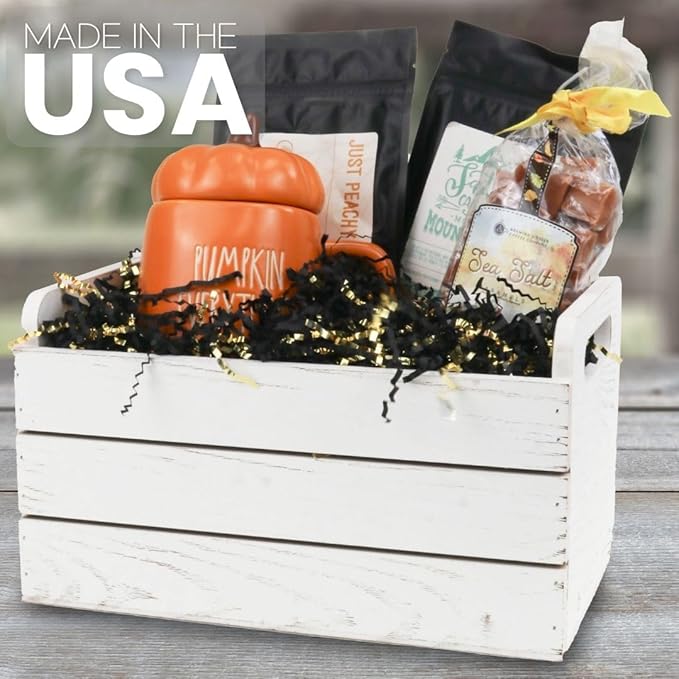 MagicWater Crinkle Cut Paper for Gift Baskets - 2LB - Black & Gold - Perfect for Shredded Paper Filler, Basket Filler, Gift Boxes, Bridesmaid Gifts, Halloween Stuffers & More – Ideal for All Occasions