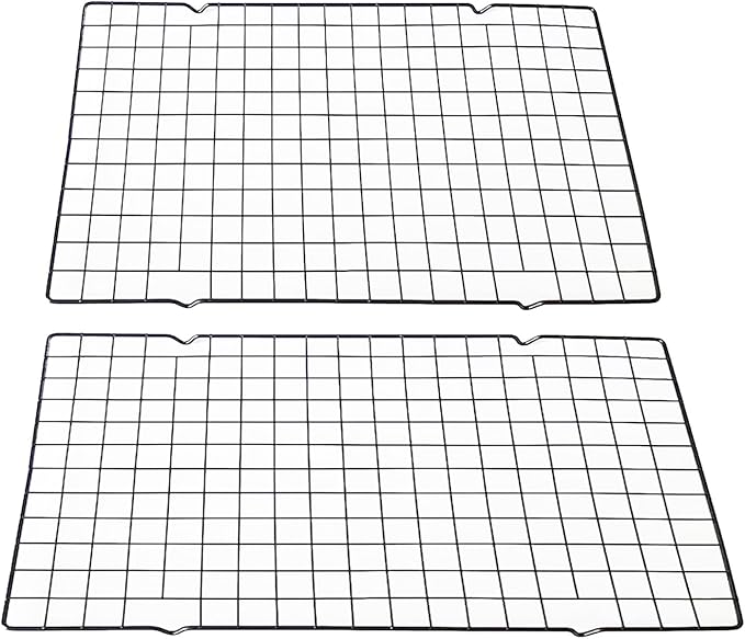 15.7''x9.8' Multi-Functional Cooling Racks -2PCSBaking Cooling Racks - Cookie Cooling Racks for Kitchen, Great for Cooling Biscuits/Bread/Paper Cups Cakes (2PCS 15.7''x9.8'')