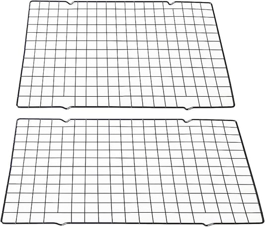 15.7''x9.8' Multi-Functional Cooling Racks -2PCSBaking Cooling Racks - Cookie Cooling Racks for Kitchen, Great for Cooling Biscuits/Bread/Paper Cups Cakes (2PCS 15.7''x9.8'')