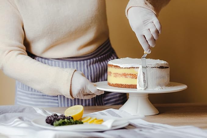 Icing Spatula | Professional Cake Angled Offset Spatula with 4.5" Stainless Steel Blade | Thickened Frosting Knife with Durable Wooden Handle for Cake Decorating, Pastry & Baking [2PK]