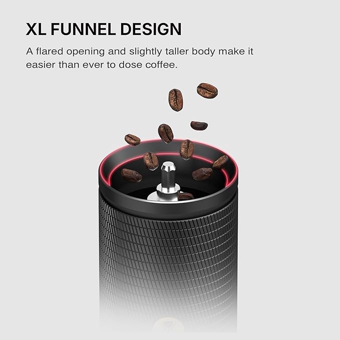 TIMEMORE C5 ESP Pro Manual Coffee Grinder with S2C-420-III Conical Burr, 0.015mm Precision Adjustment, All-Metal Portable Hand Coffee Mill for Espresso/French Press/Pour Over - Black