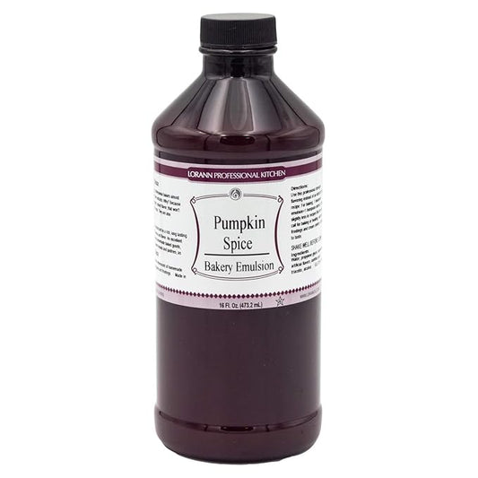 Lorann Oils Pumpkin Spice Bakery Emulsion: Genuine Pumpkin Spice Blend, Perfect for Boosting Fall Flavors in Cakes, Cookies & Desserts, Gluten-Free, Keto-Friendly, Pumpkin Spice Flavoring Essential