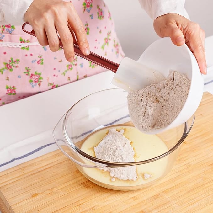 Commercial Spoonula Rubber Spatula Set, High Heat Spatula Spoon 16 Inches, Commercial Spatula for Cooking, Rubber Spatula Set Resistant to 500℉ (1 Scrapers+1 Spoonula 16"/L)