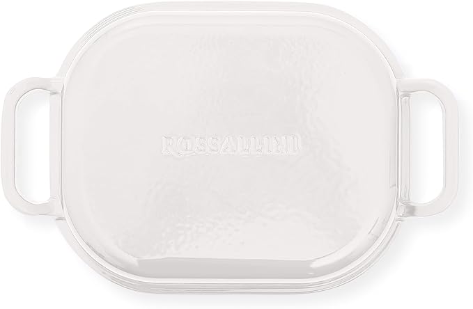 Signature Enameled Cast Iron Sourdough Bread Oven | Non-Stick with Tight Fitting Lid for Perfect Baking and Bread Making | 6QT Rectangle Oven With Lid [White]