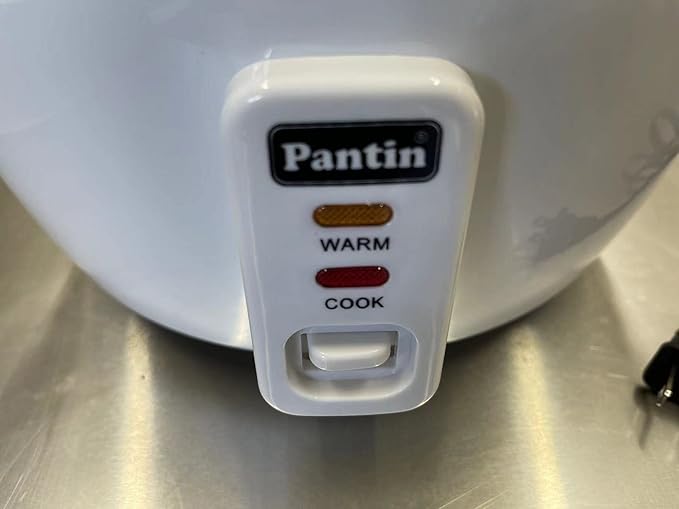 Pantin Commercial Electric Rice Cooker – 16 Cups Raw / 32 Cups Cooked Capacity w/Measuring Cup & Scoop – High-Efficiency Large Rice Cooker Commercial Rice Cooker for Restaurants, Hotels and Catering