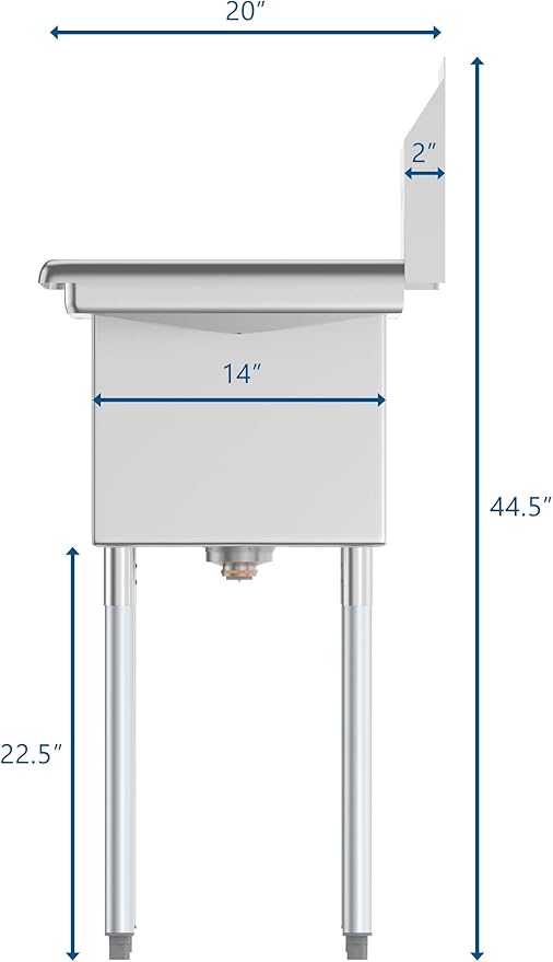 KoolMore 36" 3 Compartment Stainless Steel Triple Bowl NSF Commercial Kitchen Sink - Bowl Size 10" x 14" x 10"
