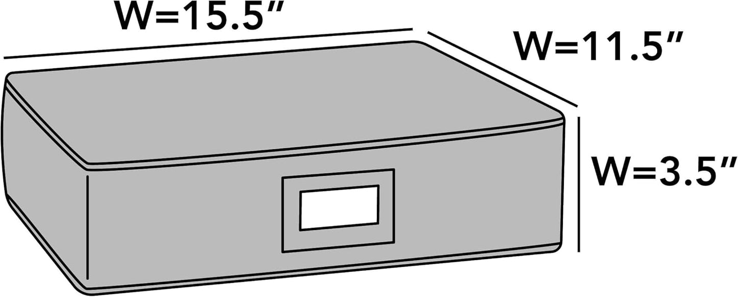 Covermates Flatware Storage - Washable and Stain Resistant, ID Window, Kitchen Storage, Red