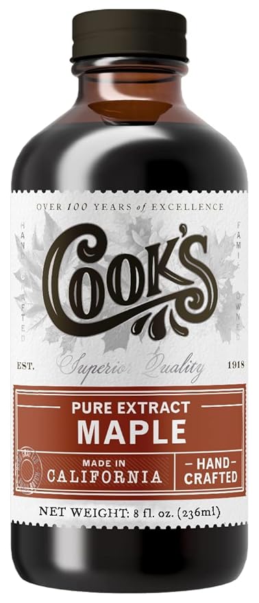 Cook's, Pure Maple Extract, All Natural Premium Maple Sap from Vermont's Finest Maple Trees, 8 oz